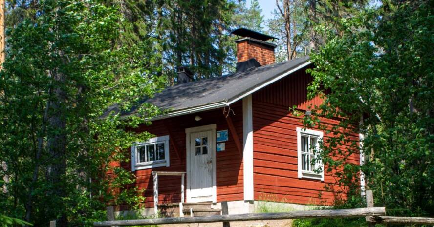 Punainen kesämökki