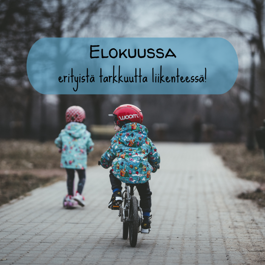 koululaisia liikenteessä