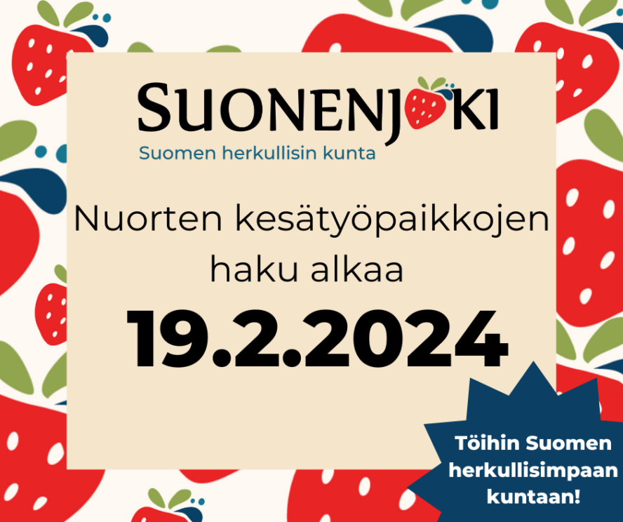 kesätyöpaikat ilmoitus 2024