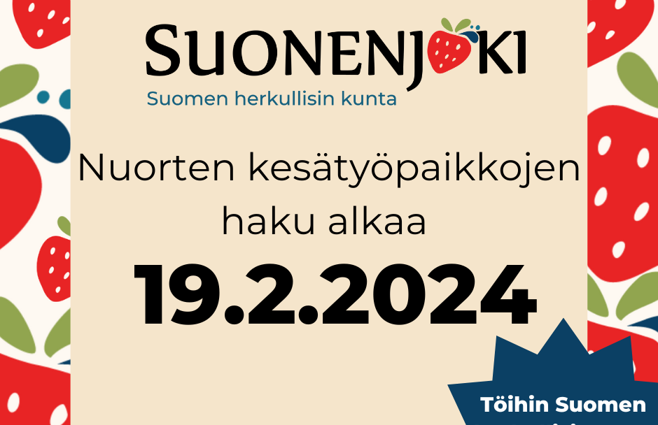 kesätyöpaikat ilmoitus 2024