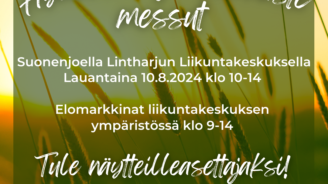 Hyvinvointi- ja harrastemessujen mainos näytteilleasettajille