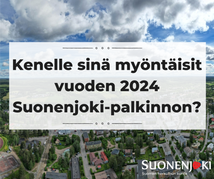 Suonenjokipalkinto 2024 mainoskuva