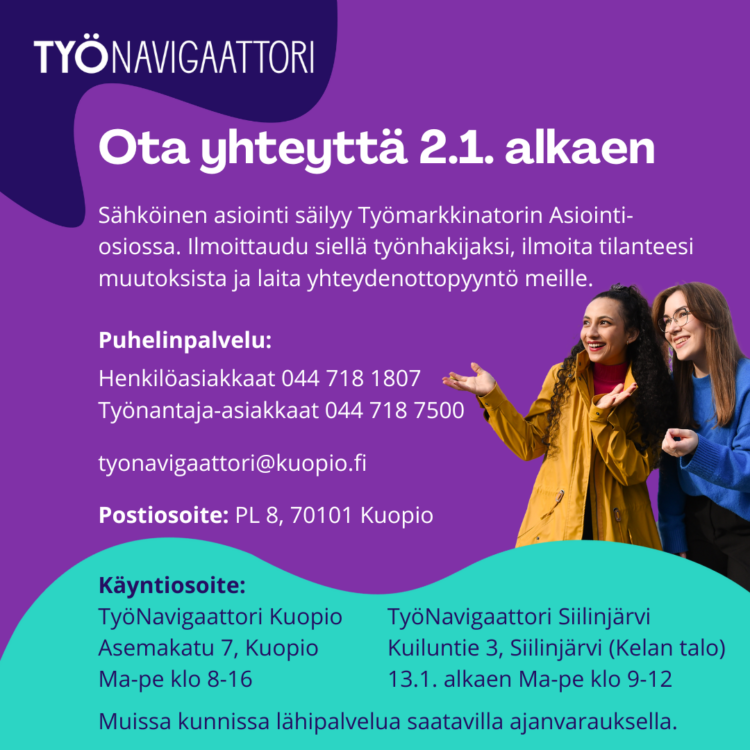 Työnavigaattorin yhteystiedot 2.1.2025 alkaen