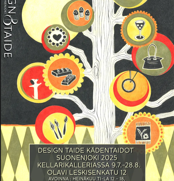 Design&Taide Suonenjoki -näyttelyn juliste