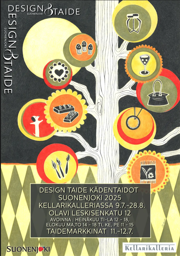 Design&Taide Suonenjoki -näyttelyn juliste