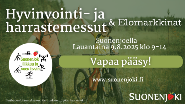 hyvinvointi- ja harrastemessut sekä elomarkkinat mainoskuva