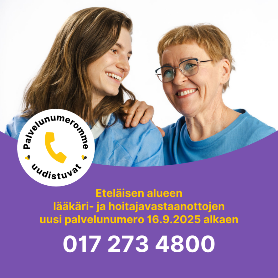 hyvinvointialueen puhelinnumero mainos