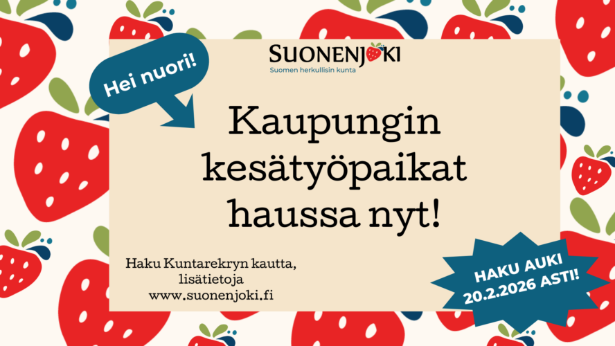 kesätyö 2026 ilmoitus