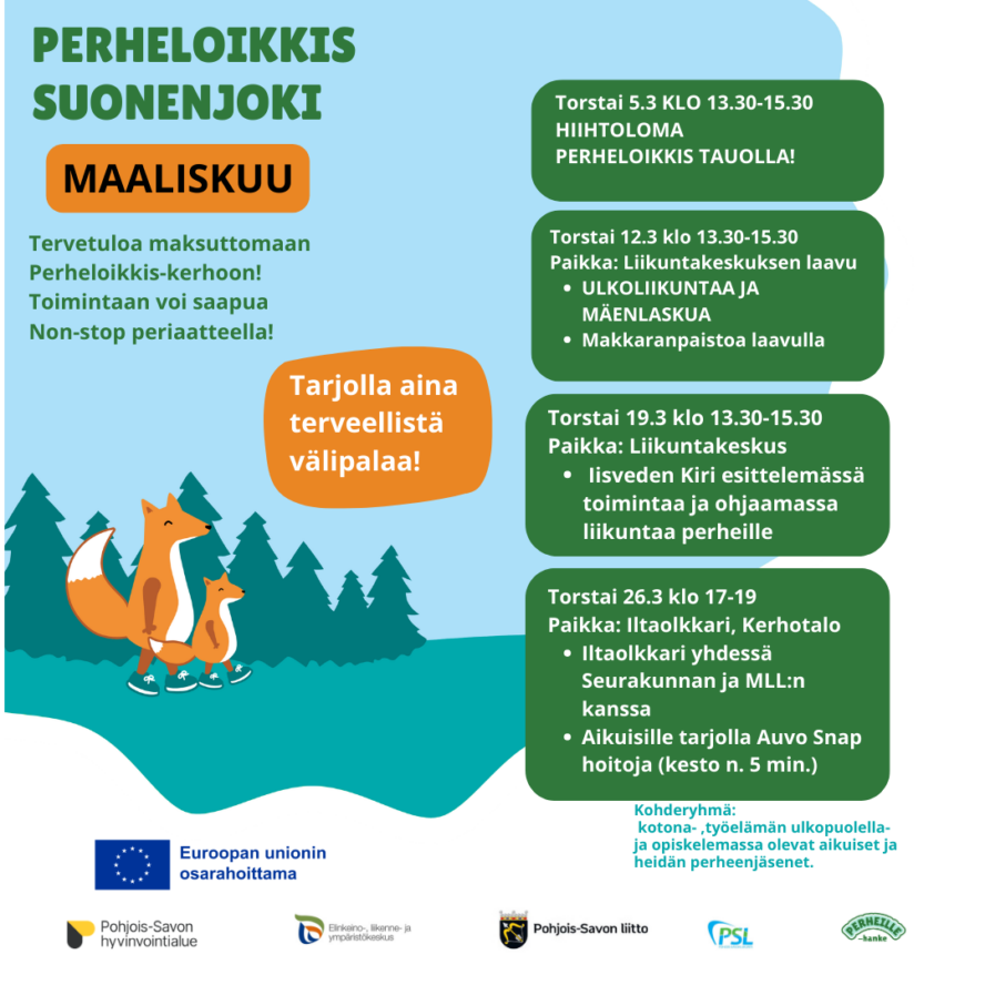 maaliskuun perheloikkis mainos