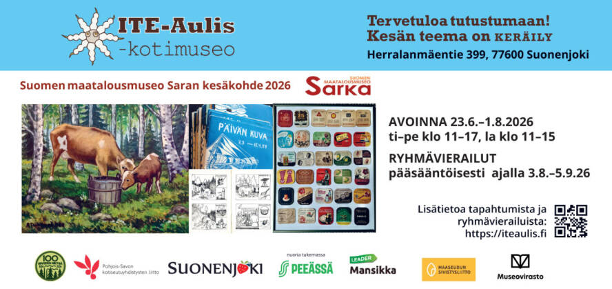 ite aulis kotimuseon kesän aukioloajat