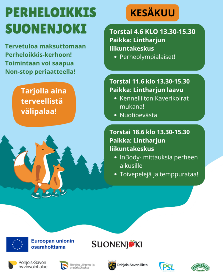 perheloikkiksen kesäkuun kuvituskuva