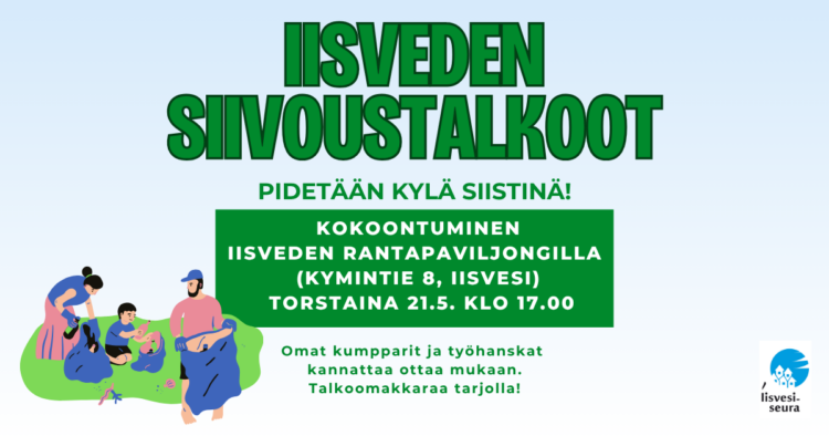iisveden siivoustalkoot
