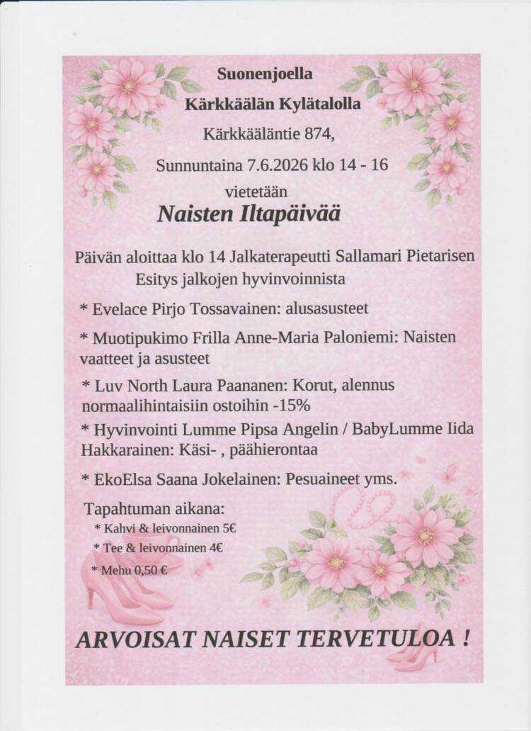 naisten iltapäivän ohjelma