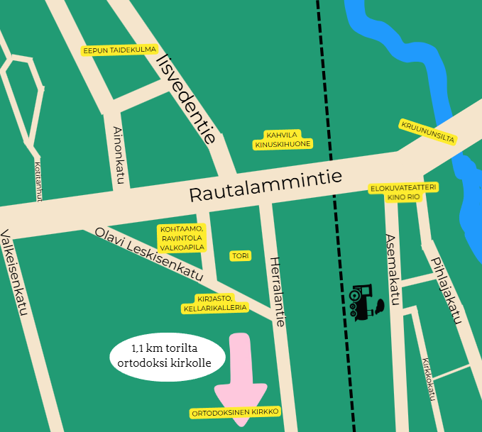 Suonenjoen taiteiden yön 2026 tapahtumakartta