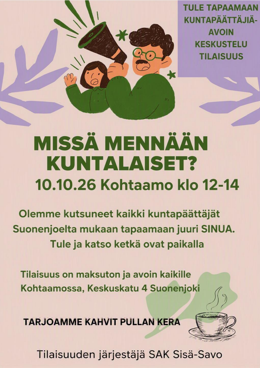 missä mennään kuntalaiset tapahtumamainos