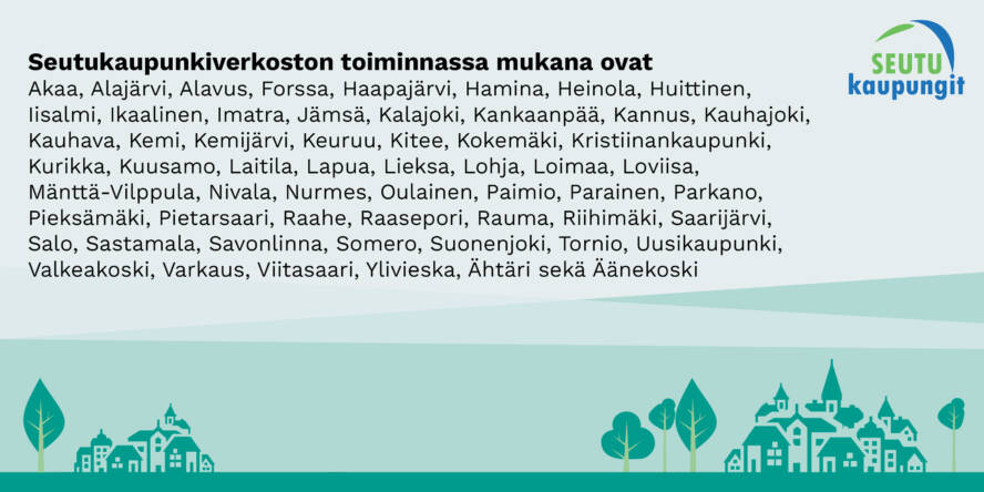 kuntaliiton seutukaupungin listaus